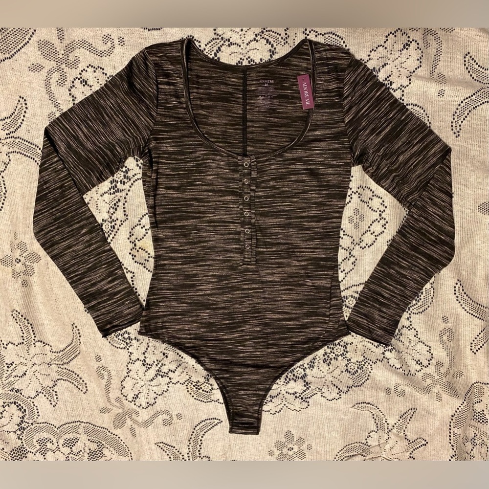 Adore Me - NEW - Women's Lounge Bodysuit - M - Black - Havyn
